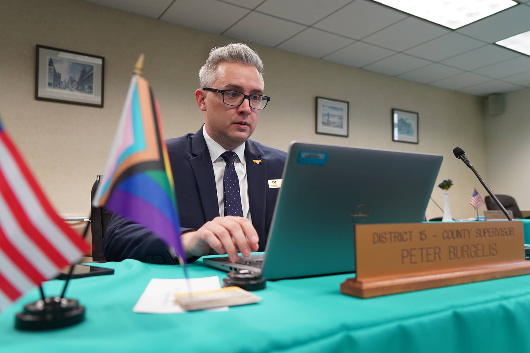 Milwaukee County’s first openly LGBTQ+ county supervisor Peter Burgelis says an assailant called him a gay slur and then punched him in the face this week at a suburban mall.