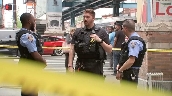 Police in Philadelphia is now looking for a suspect after a 19-year-old man was wounded in a shooting incident on a SEPTA train platform on Monday night.