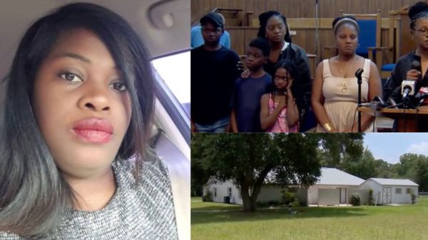 A woman accused of shooting and killing a mother in front of her kids last week in a shocking end to an ongoing feud between neighbors has been arrested.