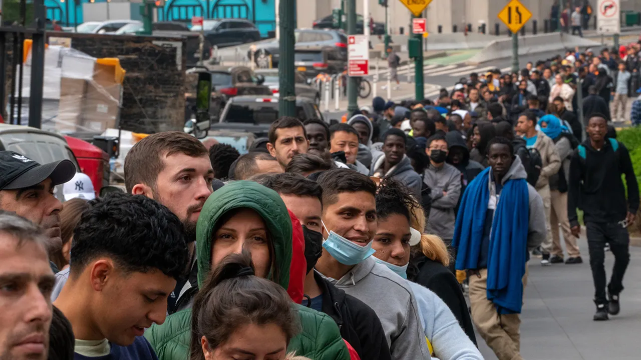 Eric Adams, the mayor of New York City, claimed on Tuesday that it is "anti-American" to deny the approximately 84,000 immigrants who have arrived in his city the opportunity to legally work in the country.