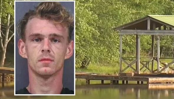 Investigators said they discovered a decomposing body stuffed into a barrel that was floating near the shoreline of a South Carolina lake.