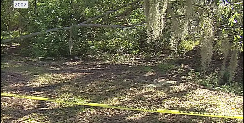 dead remains were discovered dumped in the woods 16 years ago