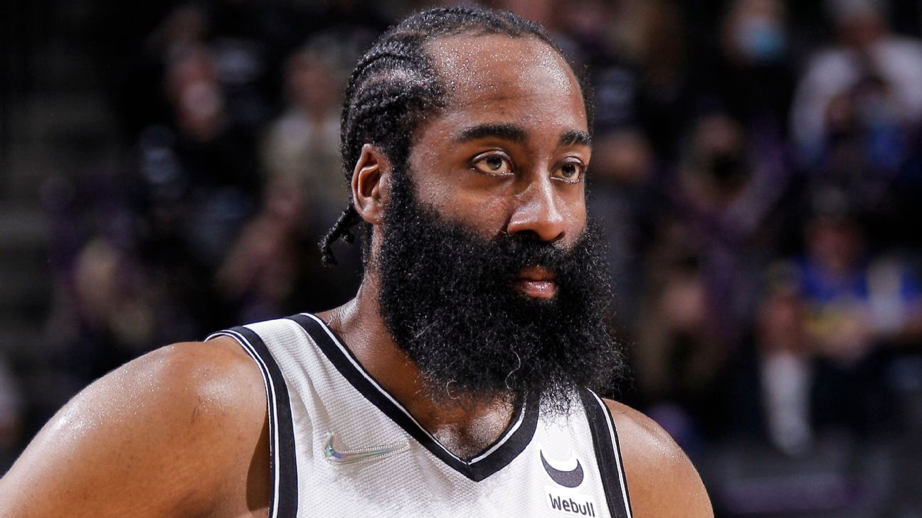 NBA player James Harden's relationship with the team's president is said to have gone sour. (Photo: ESPN)