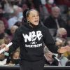 South Carolina coach Dawn Staley criticizes an NCAA review and states that Black women were unfairly blamed. (Photo: Philadelphia Inquirer)