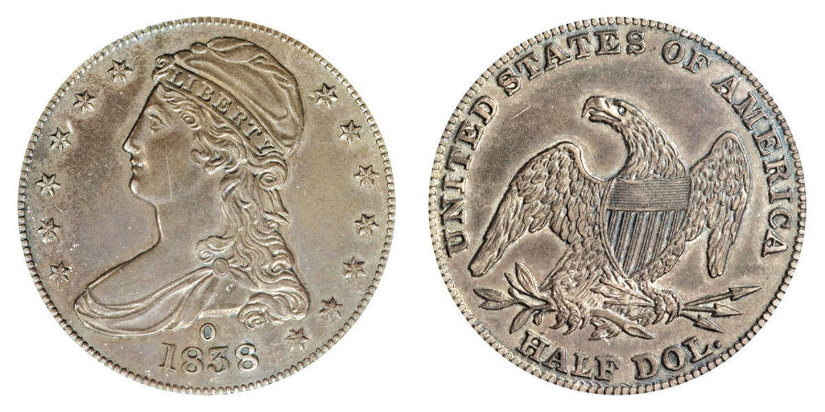 The rare and legendary coins were made in New Orleans Mint in 1838. (Photo: Numismatic News)