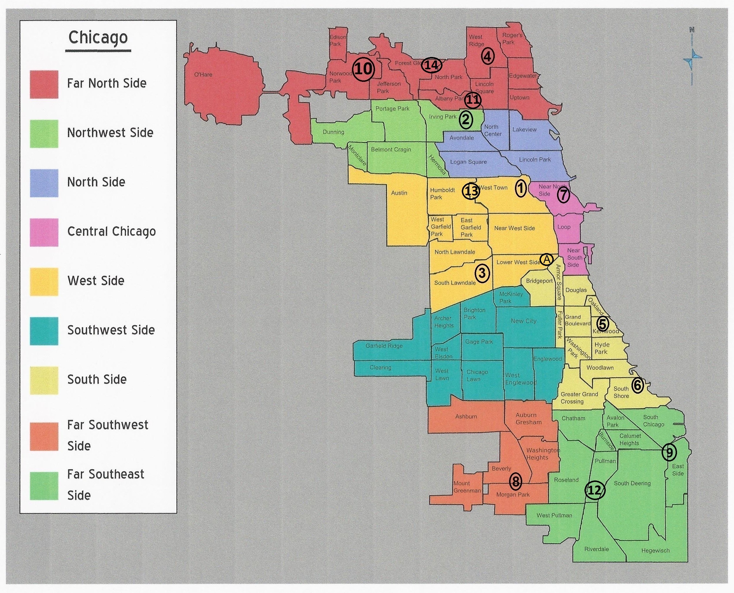 Chicago neighborhoods with high crime rates and therefore should be avoided. (Photo: Chicago Neighborhood Walks)