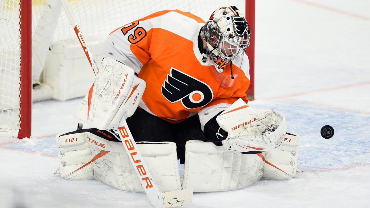 Flyers Carter Hart will be a free agent this coming July. (Photo: Sportsnet)